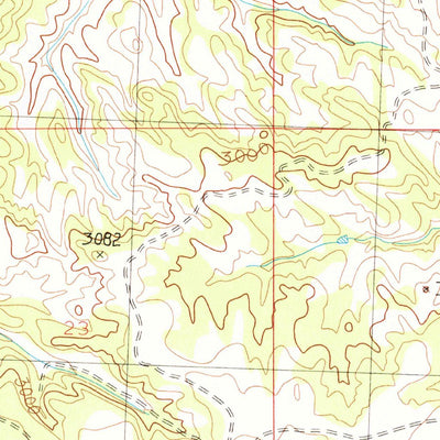United States Geological Survey Cat Creek NW, MT (1986, 24000-Scale) digital map