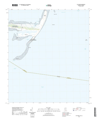 United States Geological Survey Cat Island, MS (2020, 24000-Scale) digital map