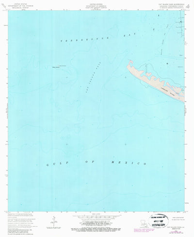 United States Geological Survey Cat Island Pass, LA (1953, 24000-Scale) digital map