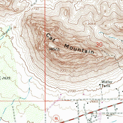 United States Geological Survey Cat Mountain, AZ (1968, 24000-Scale) digital map