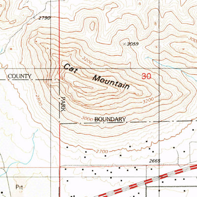 United States Geological Survey Cat Mountain, AZ (1996, 24000-Scale) digital map