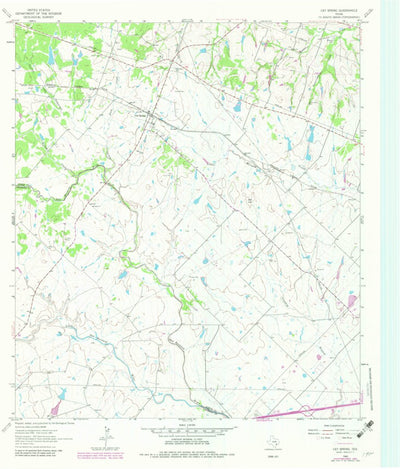 United States Geological Survey Cat Spring, TX (1963, 24000-Scale) digital map