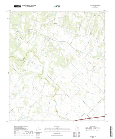 United States Geological Survey Cat Spring, TX (2022, 24000-Scale) digital map