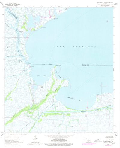United States Geological Survey Catahoula Bay, LA (1963, 24000-Scale) digital map