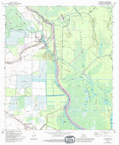 United States Geological Survey Catahoula, LA (1973, 24000-Scale) digital map