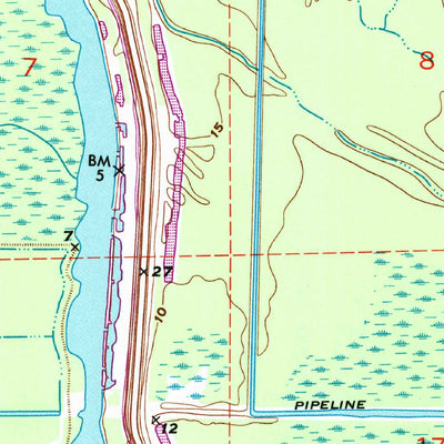 United States Geological Survey Catahoula, LA (1973, 24000-Scale) digital map