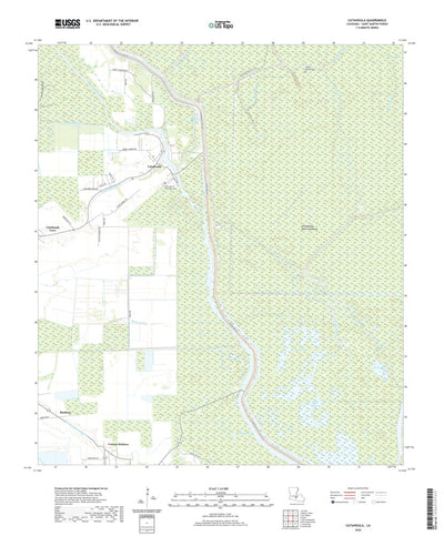 United States Geological Survey Catahoula, LA (2020, 24000-Scale) digital map