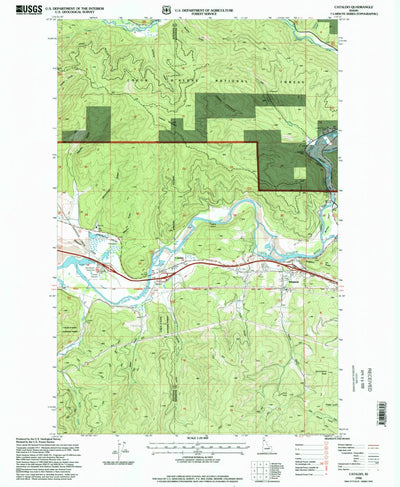United States Geological Survey Cataldo, ID (1996, 24000-Scale) digital map