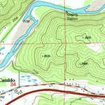 United States Geological Survey Cataldo, ID (1996, 24000-Scale) digital map