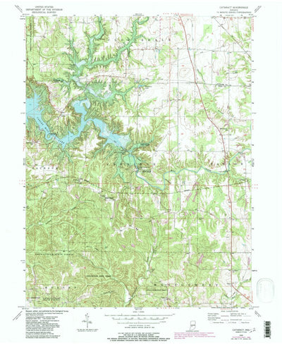 United States Geological Survey Cataract, IN (1956, 24000-Scale) digital map