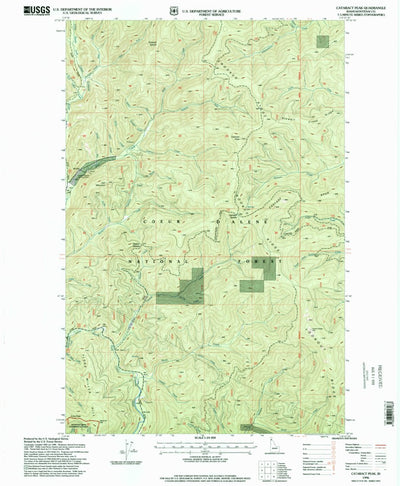 United States Geological Survey Cataract Peak, ID (1996, 24000-Scale) digital map