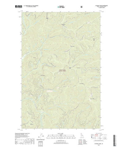 United States Geological Survey Cataract Peak, ID (2020, 24000-Scale) digital map