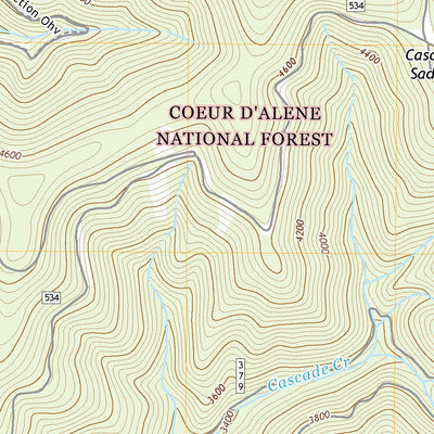 United States Geological Survey Cataract Peak, ID (2020, 24000-Scale) digital map
