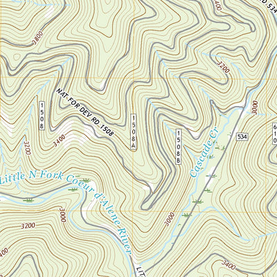 United States Geological Survey Cataract Peak, ID (2020, 24000-Scale) digital map