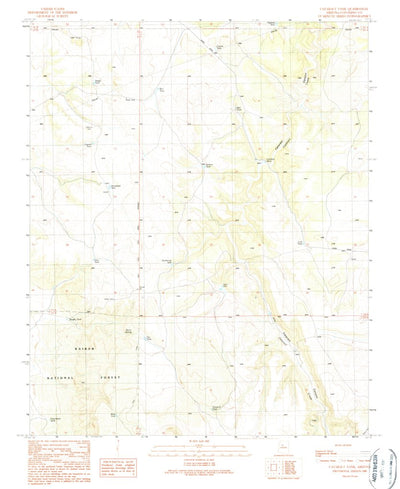 United States Geological Survey Cataract Tank, AZ (1989, 24000-Scale) digital map