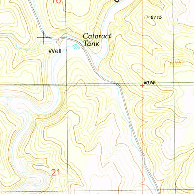 United States Geological Survey Cataract Tank, AZ (1989, 24000-Scale) digital map