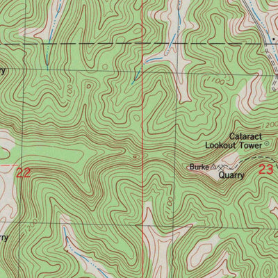 United States Geological Survey Cataract, WI (1983, 24000-Scale) digital map