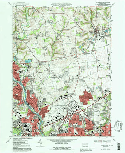 United States Geological Survey Catasauqua, PA (1964, 24000-Scale) digital map