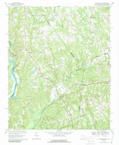 United States Geological Survey Catawba NE, SC-NC (1968, 24000-Scale) digital map