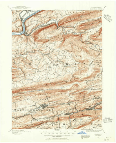 United States Geological Survey Catawissa, PA (1889, 62500-Scale) digital map