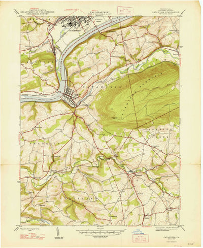 United States Geological Survey Catawissa, PA (1947, 24000-Scale) digital map