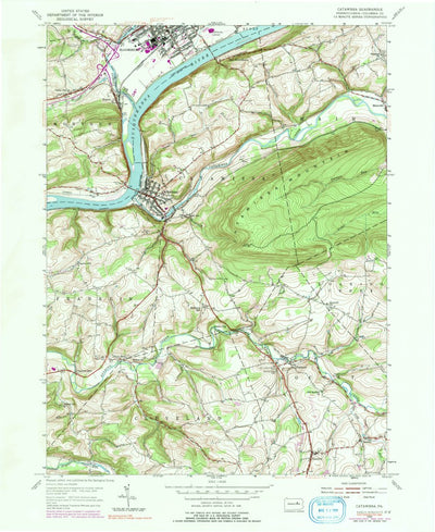 United States Geological Survey Catawissa, PA (1955, 24000-Scale) digital map