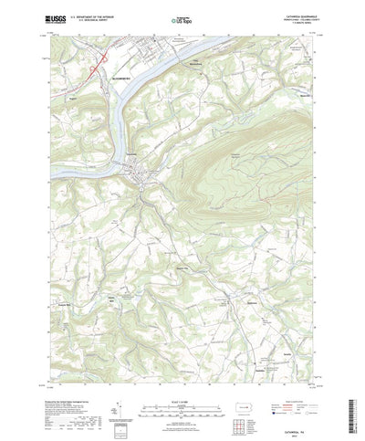 United States Geological Survey Catawissa, PA (2023, 24000-Scale) digital map