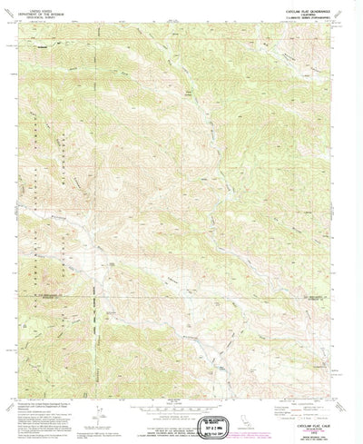 United States Geological Survey Catclaw Flat, CA (1972, 24000-Scale) digital map