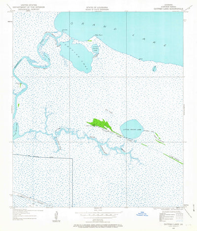United States Geological Survey Catfish Lake, LA (1934, 24000-Scale) digital map