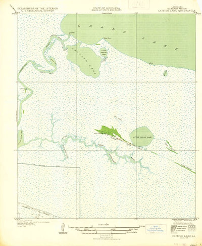 United States Geological Survey Catfish Lake, LA (1935, 31680-Scale) digital map