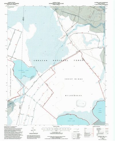United States Geological Survey Catfish Lake, NC (1994, 24000-Scale) digital map