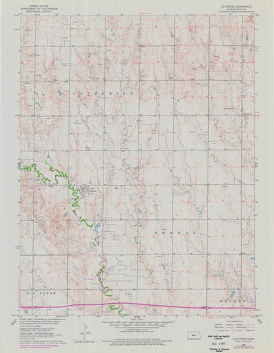 United States Geological Survey Catharine, KS (1961, 24000-Scale) digital map