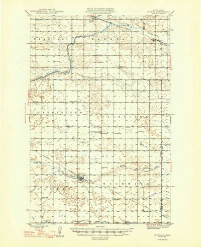 United States Geological Survey Cathay, ND (1948, 62500-Scale) digital map