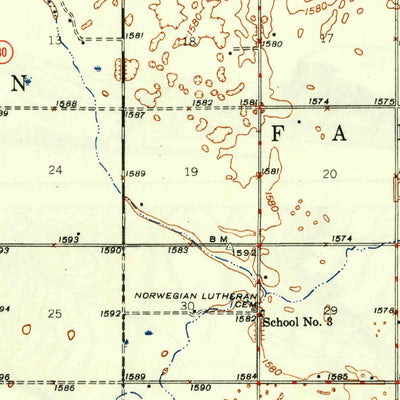 United States Geological Survey Cathay, ND (1948, 62500-Scale) digital map