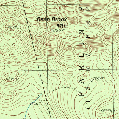 United States Geological Survey Catheart Mountain, ME (1989, 24000-Scale) digital map