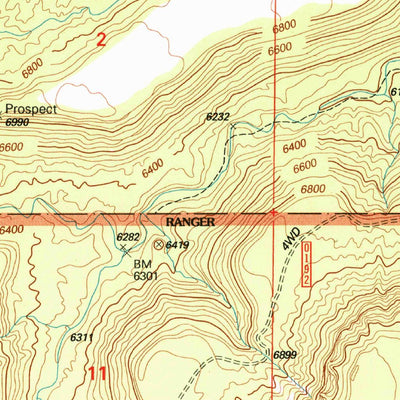 United States Geological Survey Cathedral Butte, UT (2001, 24000-Scale) digital map
