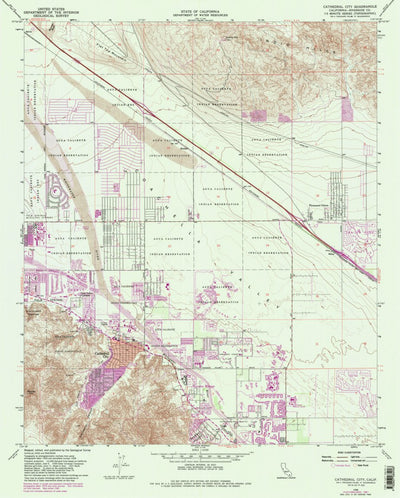 United States Geological Survey Cathedral City, CA (1958, 24000-Scale) digital map