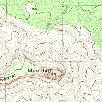 United States Geological Survey Cathedral Mountain, TX (1983, 24000-Scale) digital map