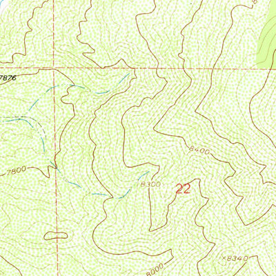 United States Geological Survey Cathedral Peak, CO (1957, 24000-Scale) digital map