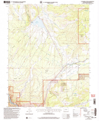 United States Geological Survey Cathedral Peak, CO (2001, 24000-Scale) digital map