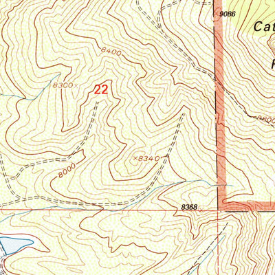 United States Geological Survey Cathedral Peak, CO (2001, 24000-Scale) digital map
