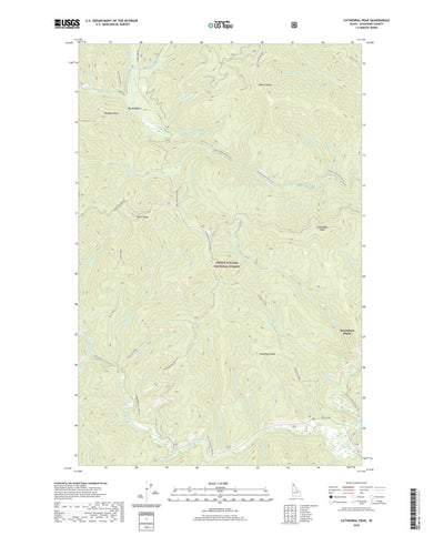 United States Geological Survey Cathedral Peak, ID (2020, 24000-Scale) digital map