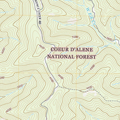 United States Geological Survey Cathedral Peak, ID (2020, 24000-Scale) digital map