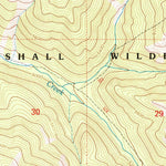 United States Geological Survey Cathedral Peak, MT (1994, 24000-Scale) digital map