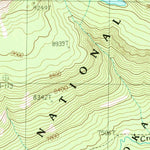 United States Geological Survey Cathedral Peak, WY (1989, 24000-Scale) digital map