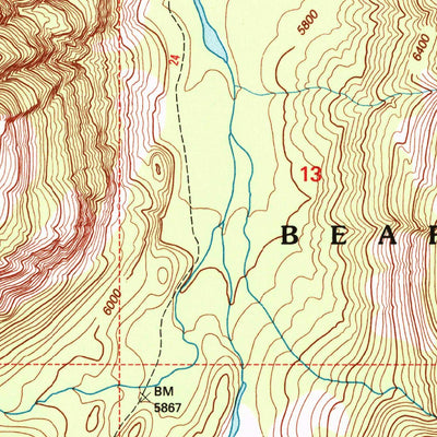 United States Geological Survey Cathedral Point, MT (1996, 24000-Scale) digital map