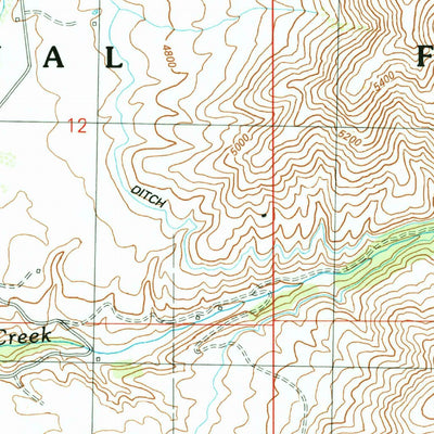 United States Geological Survey Cathedral Rocks, ID (1990, 24000-Scale) digital map