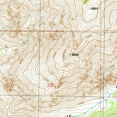 United States Geological Survey Cathedral Rocks, ID (1990, 24000-Scale) digital map