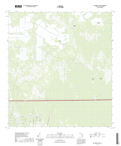 United States Geological Survey Catherine Island, FL (2021, 24000-Scale) digital map