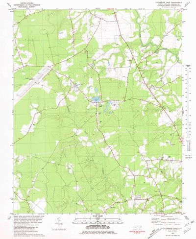 United States Geological Survey Catherine Lake, NC (1980, 24000-Scale) digital map